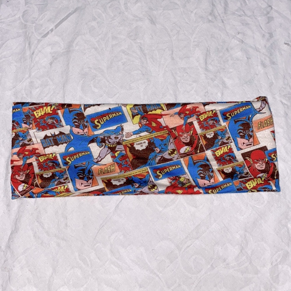 Headband Vintage Superman Batman Flash Head Wrap SweatBand Comic Strip Joker